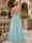 A-Line/Princess Scoop Sleeveless Applique Prom Dresses