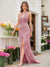 Trumpet/Mermaid Halter Sleeveless Beading Prom Dresses