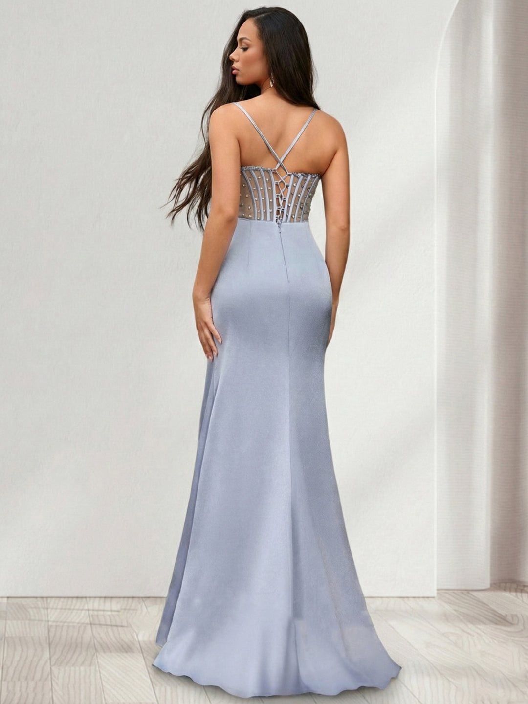 Trumpet/Mermaid Sweetheart Sleeveless Beading Prom Dresses