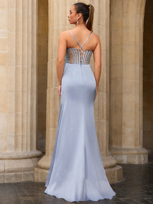 Trumpet/Mermaid Sweetheart Sleeveless Beading Prom Dresses