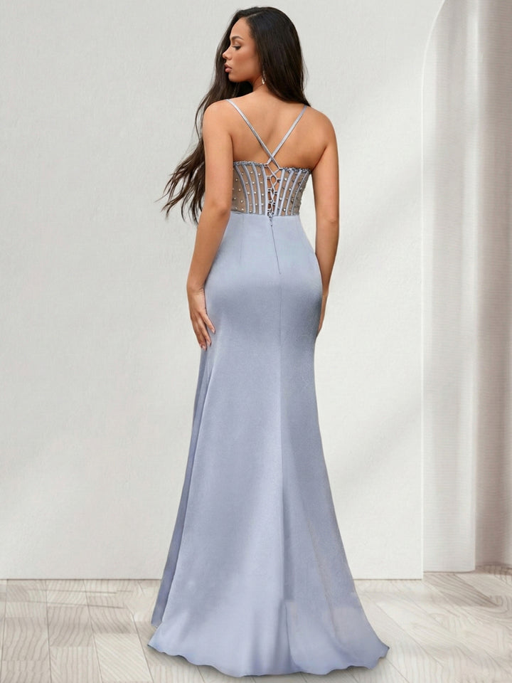 Trumpet/Mermaid Sweetheart Sleeveless Beading Prom Dresses
