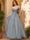 Ball Gown Off the Shoulder Short Sleeves Applique Prom Dresses