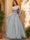 Ball Gown Off the Shoulder Short Sleeves Applique Prom Dresses