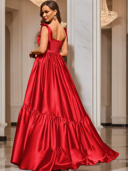 Ball Gown Sweetheart Sleeveless Ruched Prom Dresses