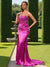 Trumpet/Mermaid Strapless Sleeveless Split Side Prom Dresses