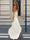 Trumpet/Mermaid Square Neck Sleeveless Split Side Wedding Dresses