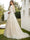 A-Line/Princess V-Neck 3/4 Sleeves Lace Wedding Dresses