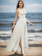 A-Line/Princess V-Neck Long Sleeves Lace Wedding Dresses