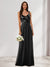 A-Line/Princess V-Neck Sleeveless Sequins Bridesmaid Dresses