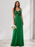 A-Line/Princess V-Neck Sleeveless Sequins Bridesmaid Dresses