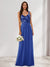 A-Line/Princess V-Neck Sleeveless Sequins Bridesmaid Dresses