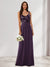 A-Line/Princess V-Neck Sleeveless Sequins Bridesmaid Dresses