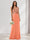 A-Line/Princess V-Neck Sleeveless Sequins Bridesmaid Dresses