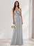 A-Line/Princess V-Neck Sleeveless Sequins Bridesmaid Dresses