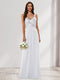 A-Line/Princess V-Neck Sleeveless Sequins Bridesmaid Dresses