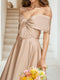 A-Line/Princess Off-the-Shoulder Sleeveless Ruched Bridesmaid Dresses