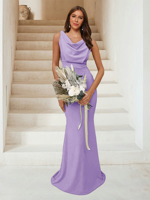 light purple cowl neck dress Charl Lilac Cowl Neck Mini Dress