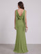 Trumpet/Mermaid Cowl Neck Sleeveless Floor-Length Bridesmaid Dresses With Ruched