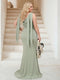 Trumpet/Mermaid Cowl Neck Sleeveless Ruched Plus Size Bridesmaid Dresses