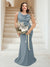Trumpet/Mermaid Cowl Neck Sleeveless Ruched Plus Size Bridesmaid Dresses