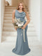Trumpet/Mermaid Cowl Neck Sleeveless Ruched Plus Size Bridesmaid Dresses