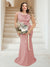 Trumpet/Mermaid Cowl Neck Sleeveless Ruched Plus Size Bridesmaid Dresses