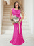 Trumpet/Mermaid Cowl Neck Sleeveless Ruched Plus Size Bridesmaid Dresses