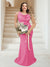 Trumpet/Mermaid Cowl Neck Sleeveless Ruched Plus Size Bridesmaid Dresses