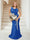 Trumpet/Mermaid Cowl Neck Sleeveless Ruched Plus Size Bridesmaid Dresses
