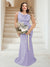 Trumpet/Mermaid Cowl Neck Sleeveless Ruched Plus Size Bridesmaid Dresses