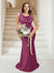 Trumpet/Mermaid Cowl Neck Sleeveless Ruched Plus Size Bridesmaid Dresses