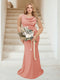 Trumpet/Mermaid Cowl Neck Sleeveless Ruched Plus Size Bridesmaid Dresses