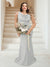 Trumpet/Mermaid Cowl Neck Sleeveless Ruched Plus Size Bridesmaid Dresses