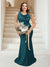 Trumpet/Mermaid Cowl Neck Sleeveless Ruched Plus Size Bridesmaid Dresses