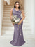 Trumpet/Mermaid Cowl Neck Sleeveless Ruched Plus Size Bridesmaid Dresses