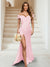 Sheath/Column Off-the-Shoulder Sleeveless Ruched Bridesmaid Dresses