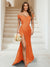 Sheath/Column Off-the-Shoulder Sleeveless Ruched Bridesmaid Dresses