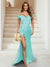 Sheath/Column Off-the-Shoulder Sleeveless Ruched Bridesmaid Dresses