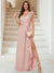 A-Line/Princess Sweetheart Sleeveless Split Side Bridesmaid Dresses