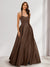 A-Line/Princess Halter Sleeveless Ruched Bridesmaid Dresses