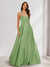 A-Line/Princess Halter Sleeveless Ruched Bridesmaid Dresses