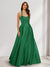 A-Line/Princess Halter Sleeveless Ruched Bridesmaid Dresses