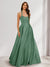 A-Line/Princess Halter Sleeveless Ruched Bridesmaid Dresses