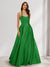 A-Line/Princess Halter Sleeveless Ruched Bridesmaid Dresses
