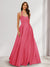 A-Line/Princess Halter Sleeveless Ruched Bridesmaid Dresses