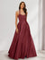 A-Line/Princess Halter Sleeveless Ruched Bridesmaid Dresses