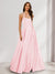 A-Line/Princess Halter Sleeveless Ruched Bridesmaid Dresses