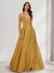 A-Line/Princess Halter Sleeveless Ruched Bridesmaid Dresses
