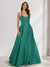 A-Line/Princess Halter Sleeveless Ruched Bridesmaid Dresses