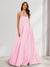 A-Line/Princess Halter Sleeveless Ruched Bridesmaid Dresses